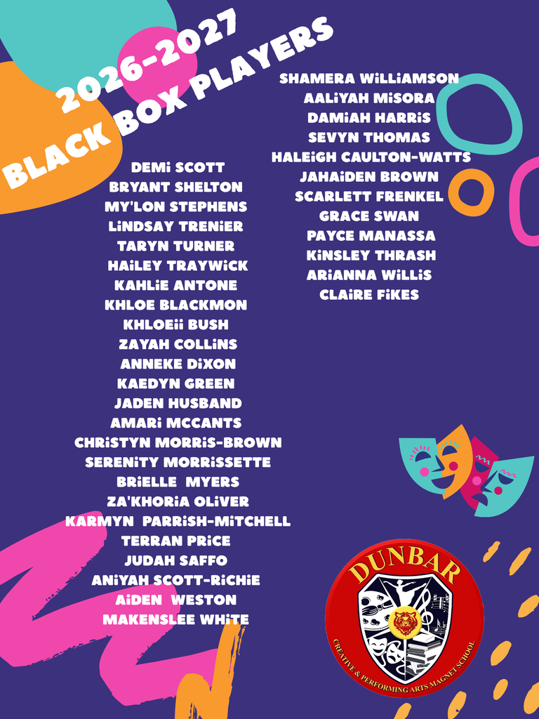 Dunbar Magnet 2026-=2027 Black Box Players list
