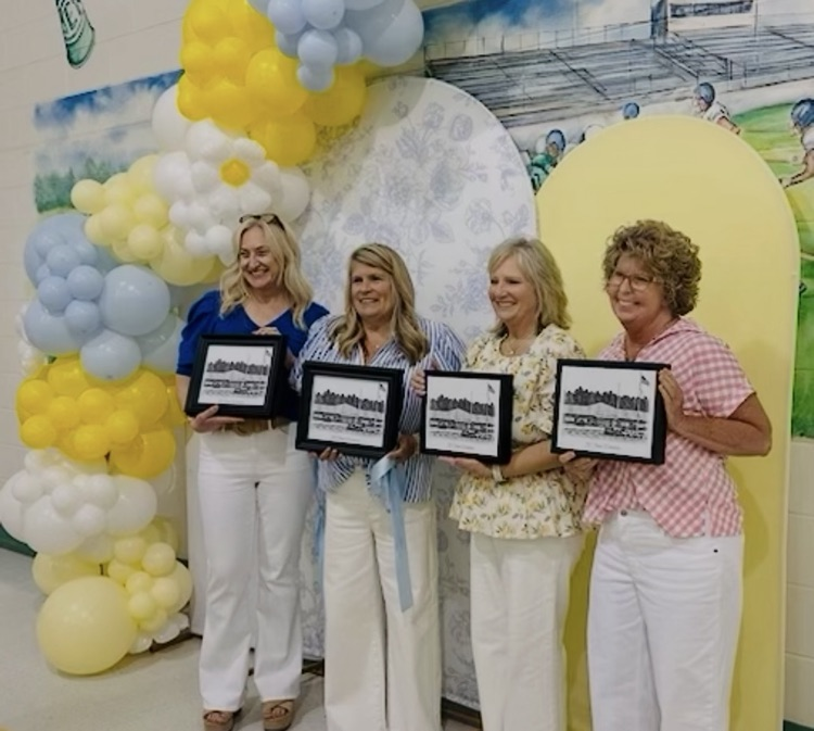 Ashley, Phyllis, Debbie, and Tonya retirement photo 