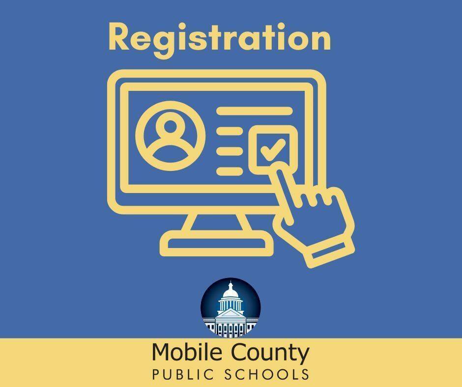 Graphic for registration at Mobile County Public Schools
