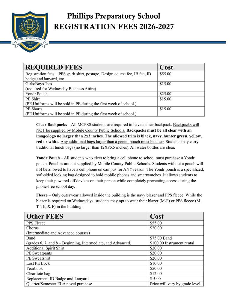 registration fees 26-27