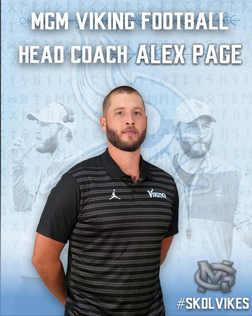 MGM Viking Football Head Coach Alex Page