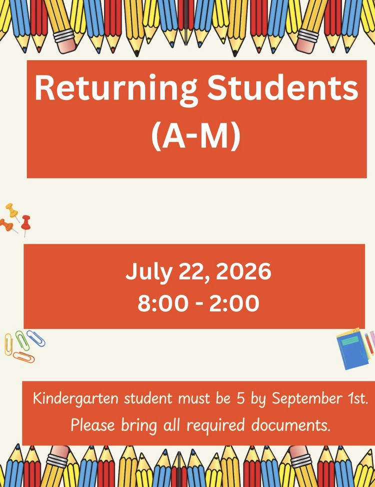 Returning Students (A-M) Registration Date