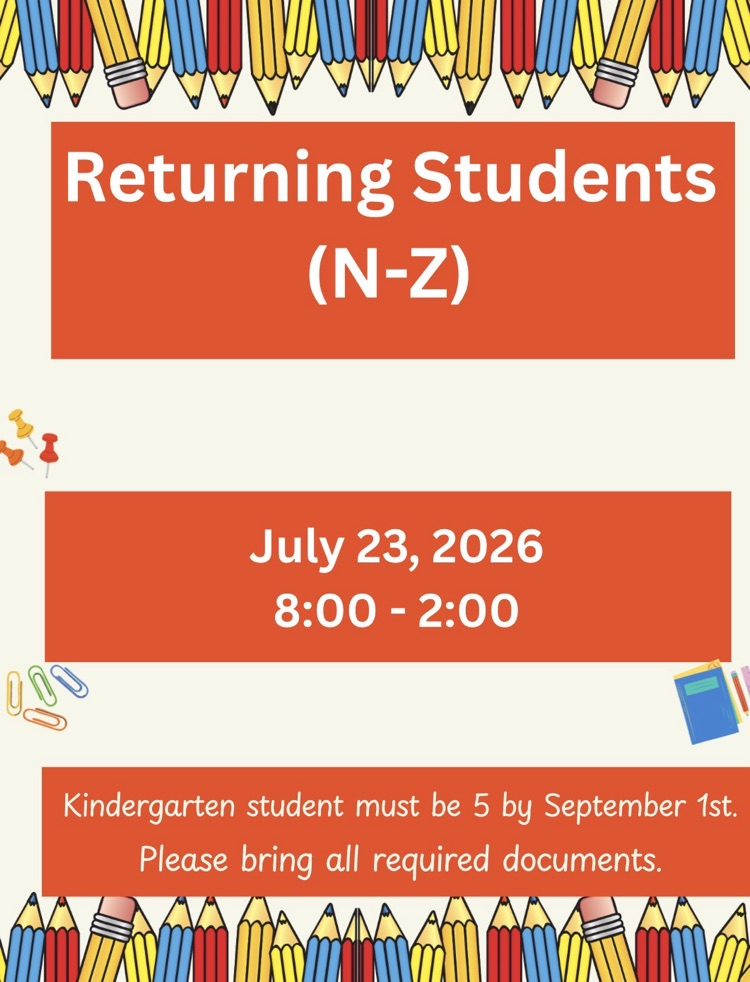 Returning Students (N-Z) Registration Date