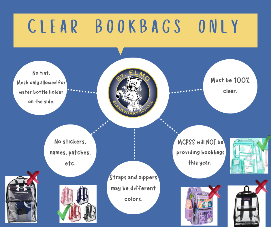 Clear Bookbags