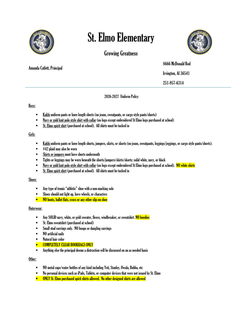 26-27 Uniform Policy
