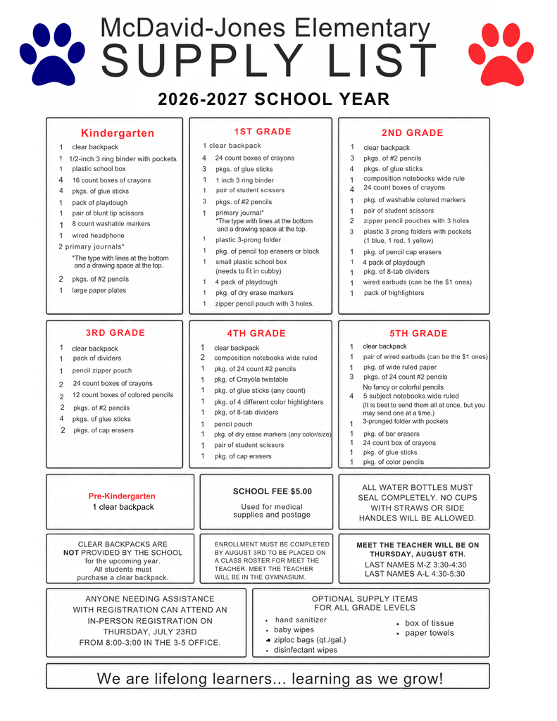 Supply List