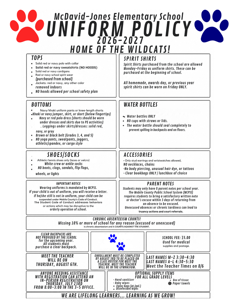 26-27 Uniform Policy