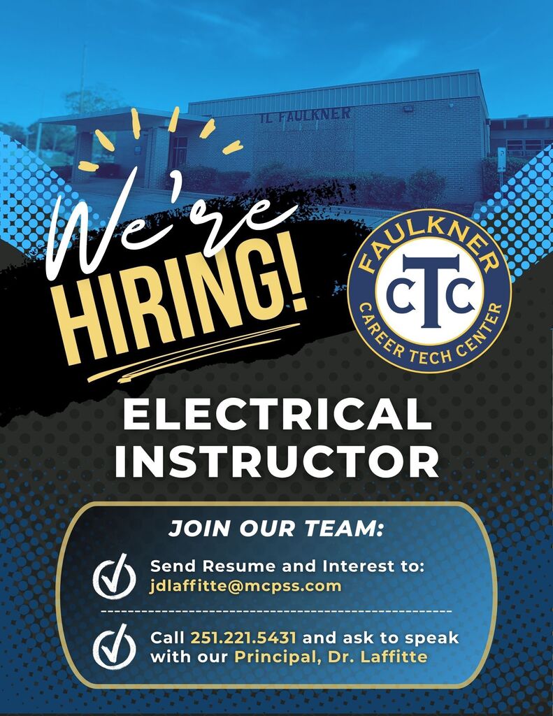 electrical instructor job flyer