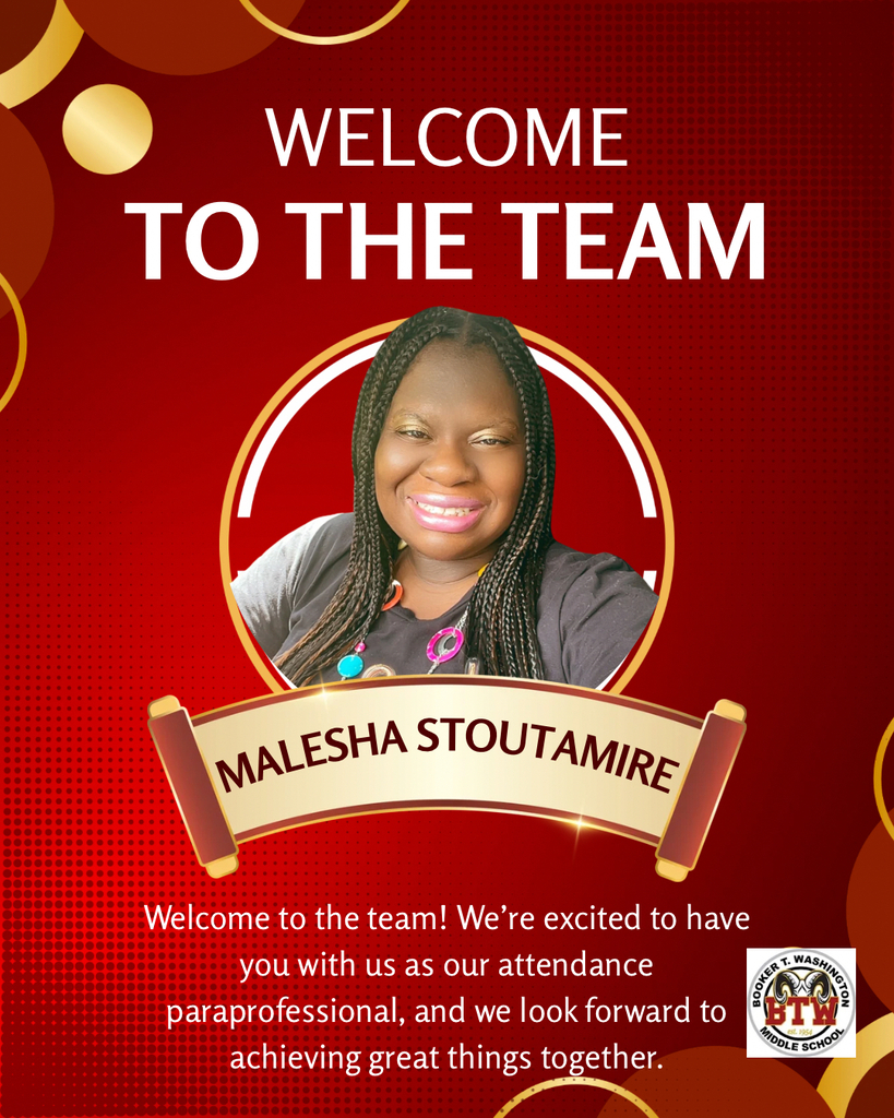 Welcome to the Team Malesha Stoutamire, attendance paraprofessional.