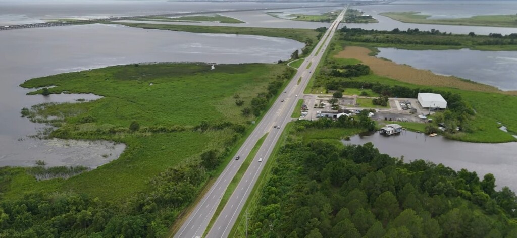 Drone snapshot of Mobile Causeway
