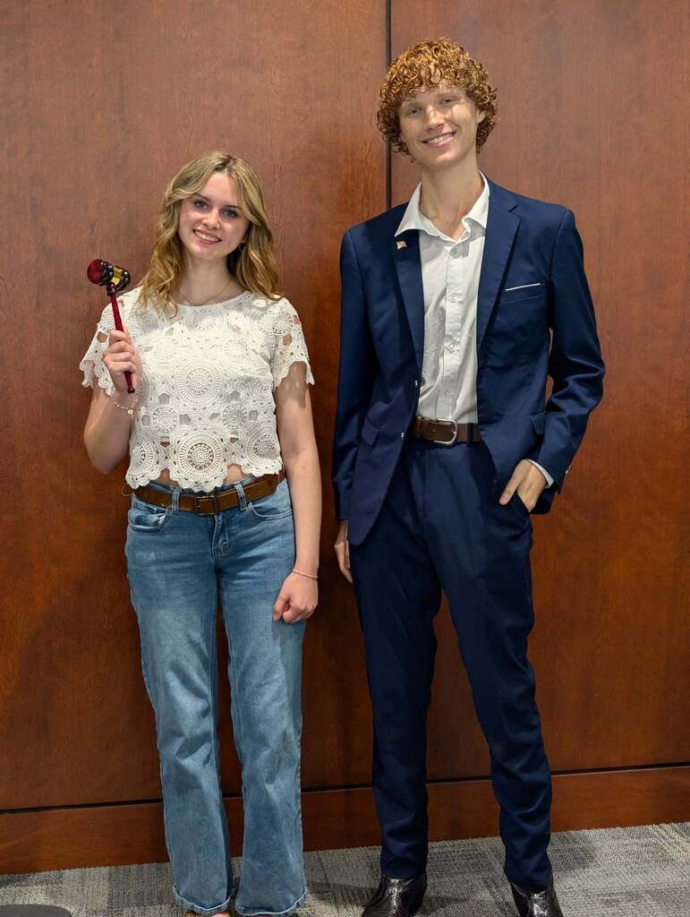 President Melody McLean and Vice President Nathan Williams