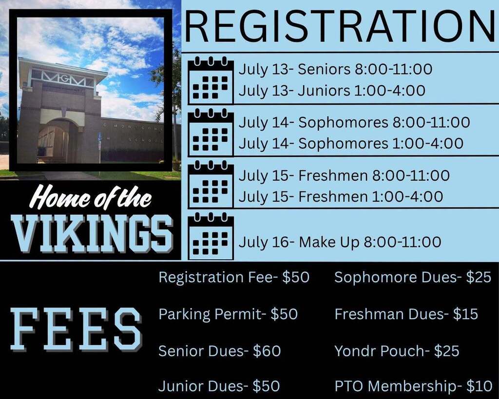 Registration Schedule