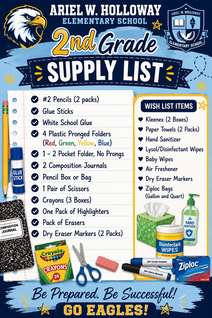 kindergarten school supply list