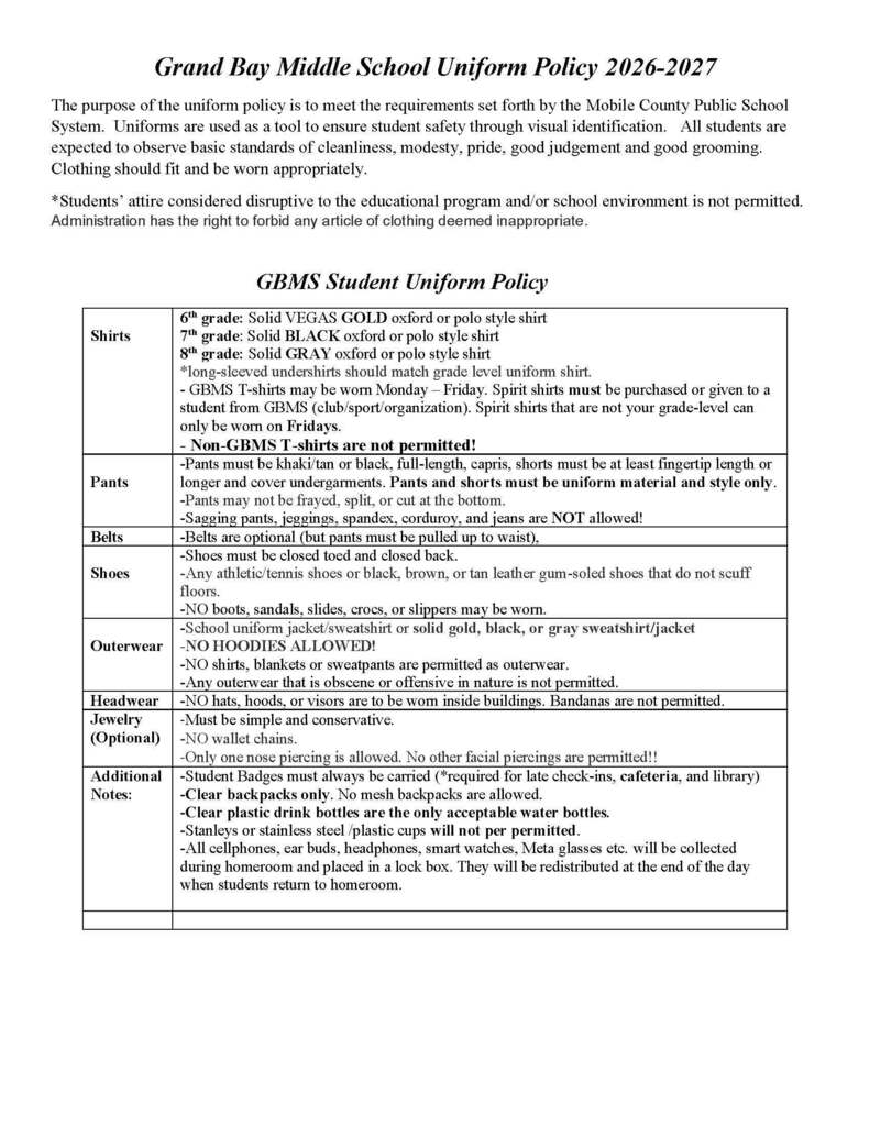 26-27 Uniform Policy