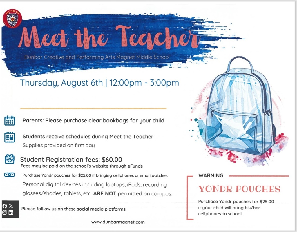 meet the Teacher information