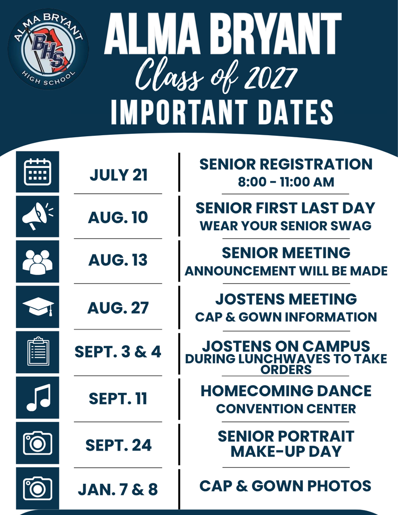 Senior Important Dates