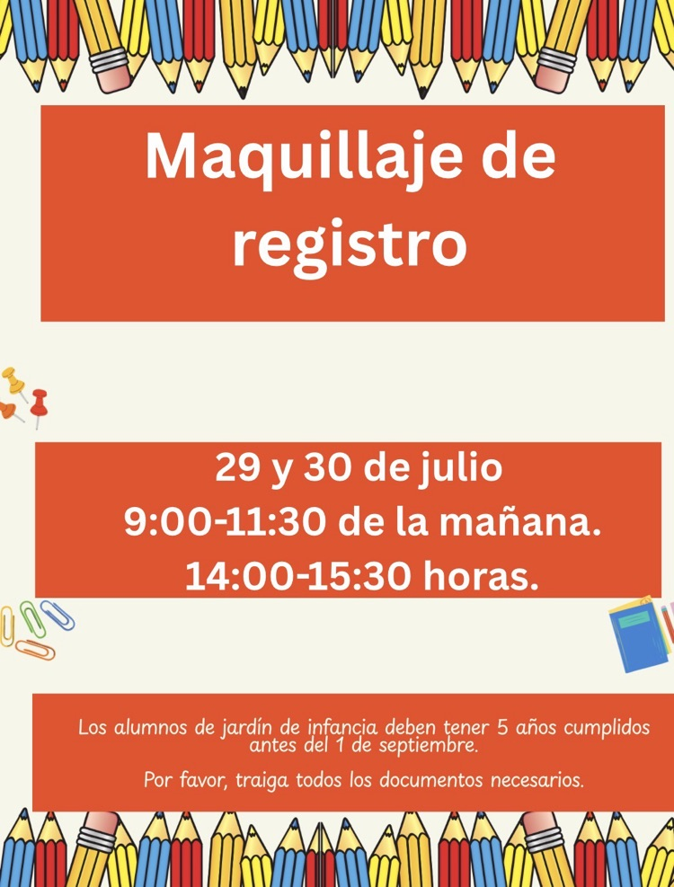 Registration Makeup Spanish