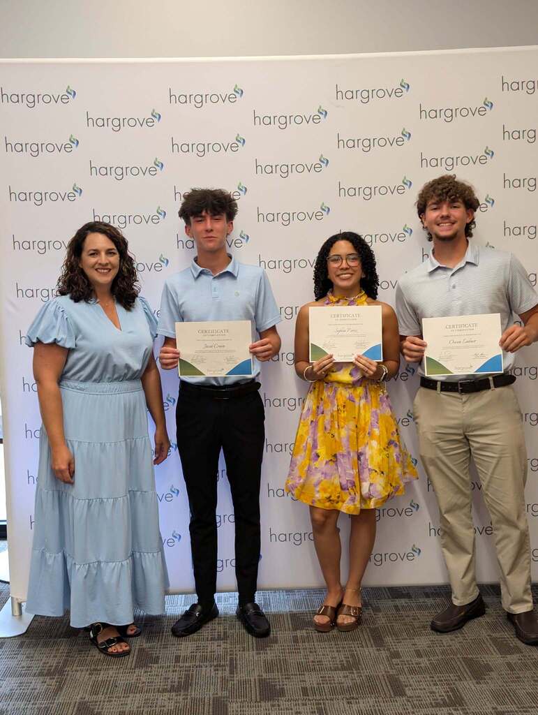 Mrs. Price with our summer interns at Hargrove Engineers & Constructors.