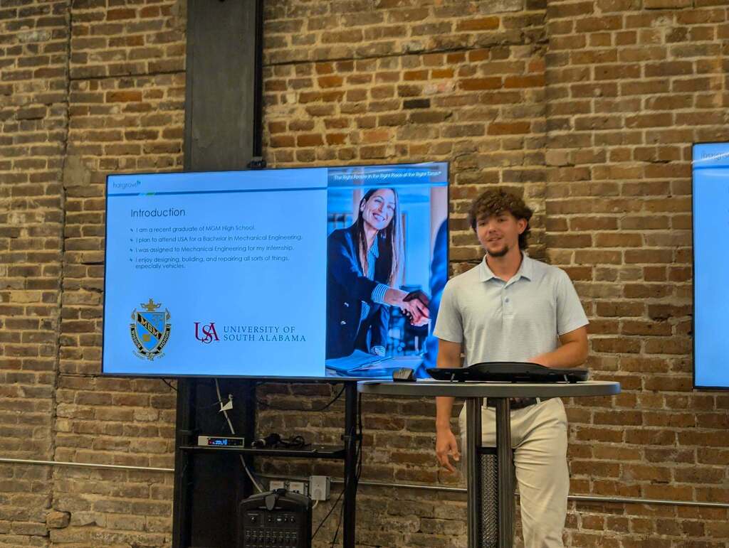 Our summer interns at Hargrove Engineers & Constructors presented their internship experiences.