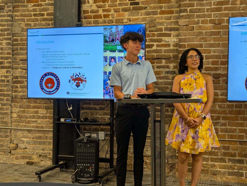 Our summer interns at Hargrove Engineers & Constructors presented their internship experiences.