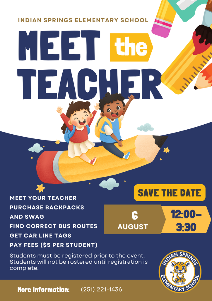 Meet the Teacher: August 6, 2026 from 12:00-3:30