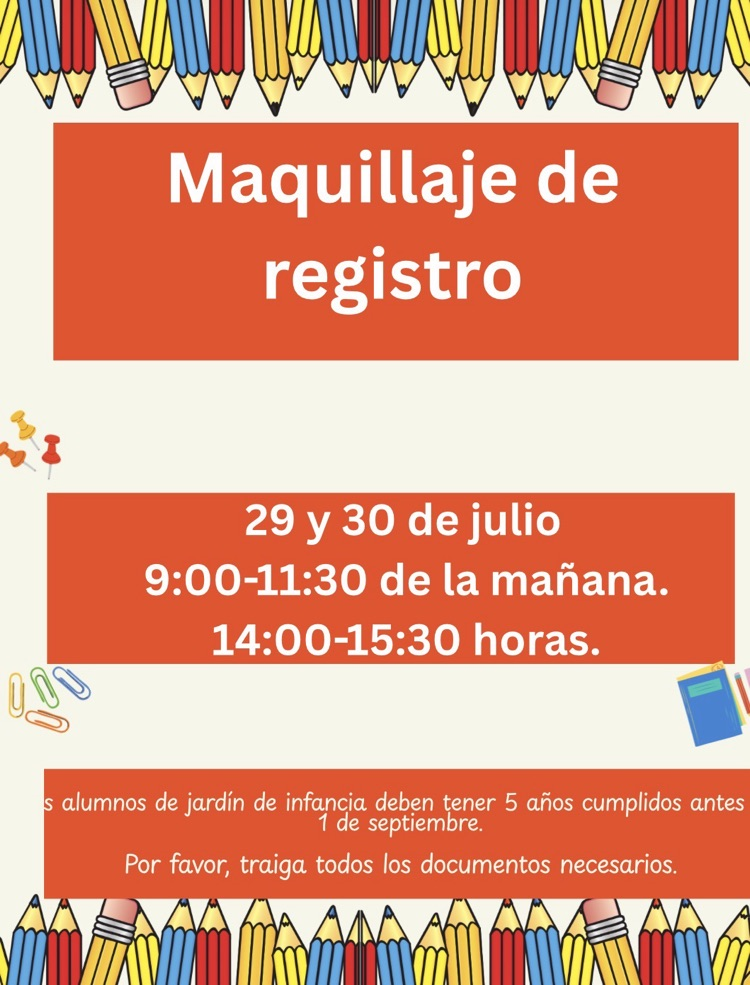 Registration Makeup- Spanish