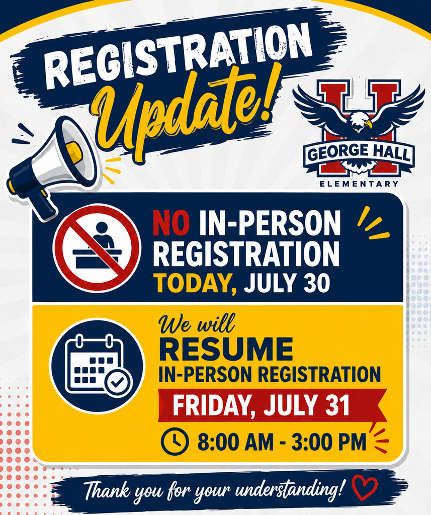 Registration update: no in-person registration on July 30. In-person registration resumes on July 31 from 8:00 AM to 3:00 PM.