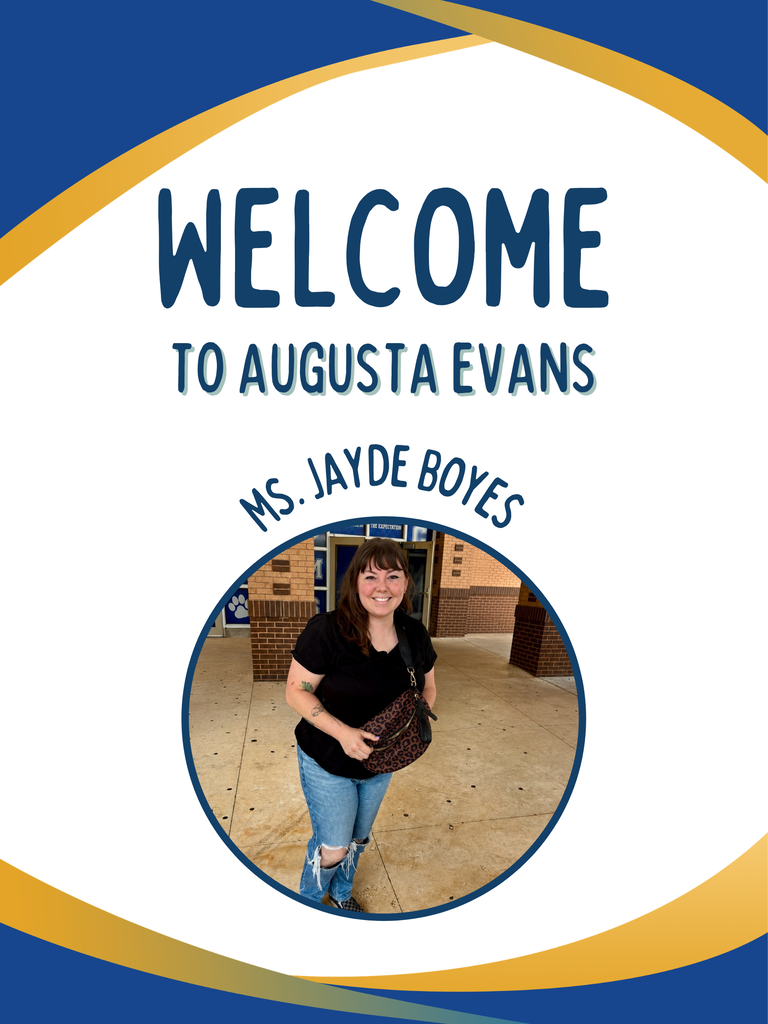 Welcome to Augusta Evans Jayde Boyes