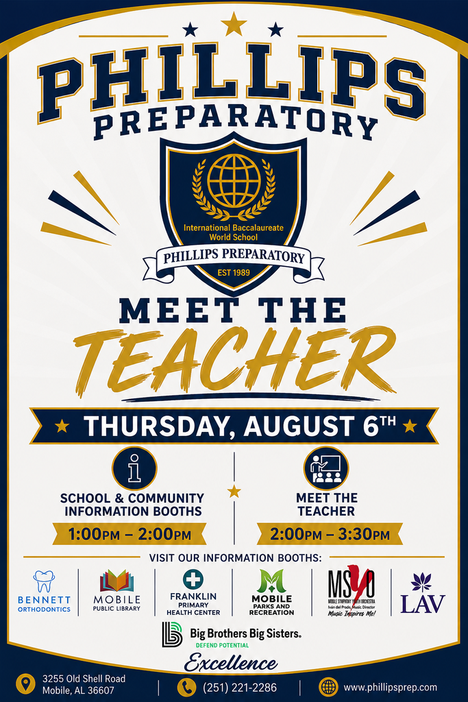 Our Meet the Teacher is scheduled for Thursday, August 6th.. Beginning at 1 PM, parents will have an opportunity to sign up for our PTSA, get information about our Strings Program, pick up your pre-ordered fleece, and visit various community booths, etc. The Meet the Teacher portion of the day will begin at 2:00. Parents (grades 6-8) will receive a schedule. Schedule pick up will begin at 1:40. Parents will rotate through periods 1-7 (homeroom, period 8 and period 9 excluded) for about 7 minutes with a 3-minute transition between each period. The Meet the Teacher is designed to be a brief introduction to teachers and courses and will not serve as a conference to meet individual student needs. Please consider following us on Facebook. Thank you.
