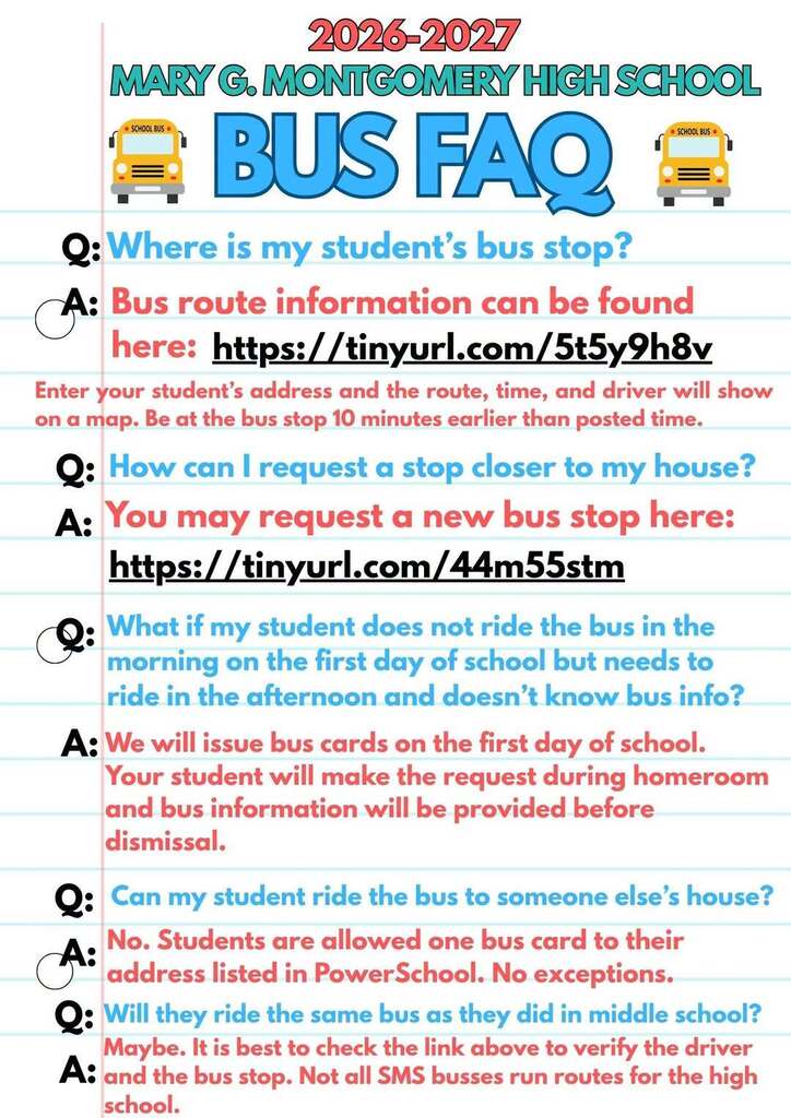 Bus FAQ