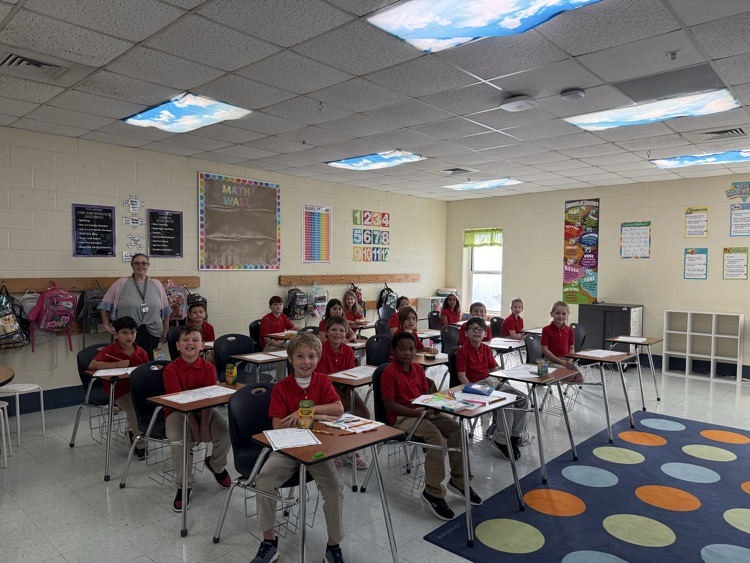 mrs. shefveland third grade class student sitting at their desks