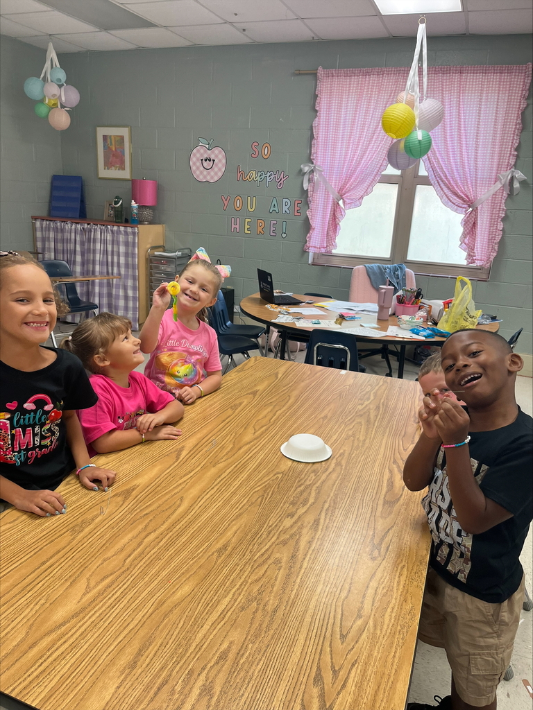Today, Mrs. Kittrell's first graders enjoyed a game to learn the importance of teamwork. They had to work together to save Will the Worm (a gummy worm) by putting him in a life preserver ( a peach ring).
