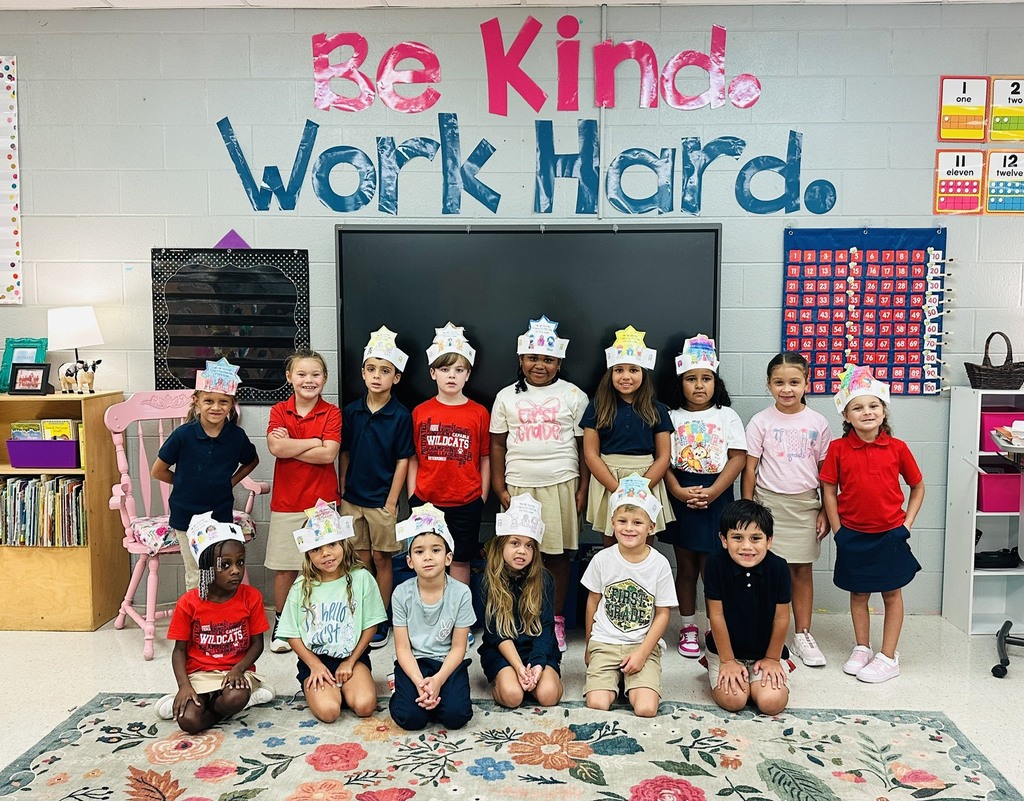 Ms. Thornton’s class of 2038 had a great first day in First Grade.