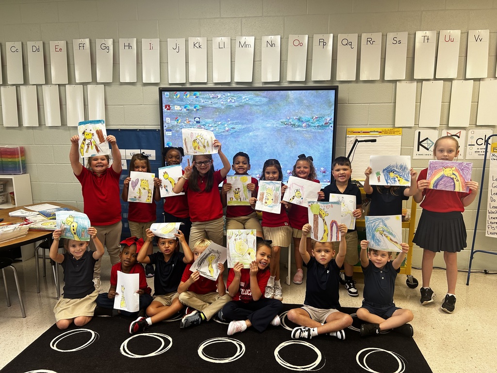 Today Miss Ramsay’s class read “Giraffes Can’t Dance”. They talked about what it means to have a growth mindset and made a list of everything they can’t do yet, but want to do. Students then learned how to draw their own giraffe!