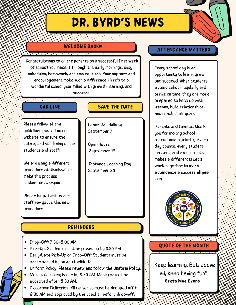 OSR August Newsletter