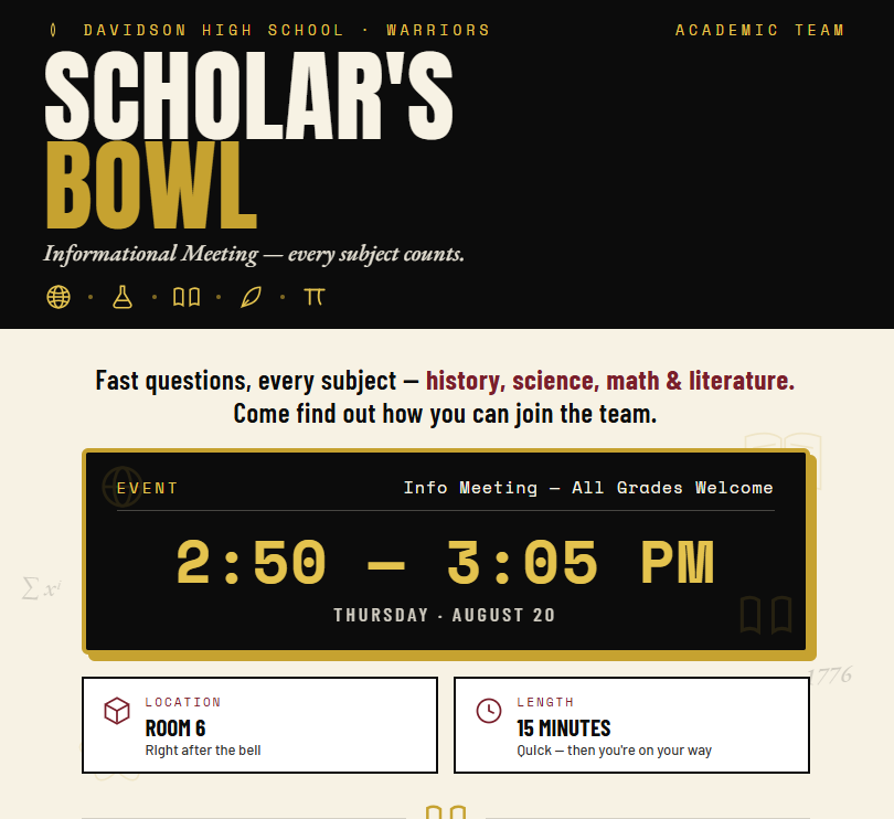 scholars bowl