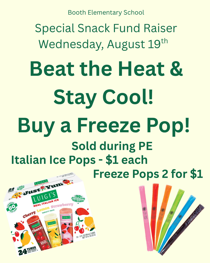 Freezer pops 2 for $1, Italian ice pops $1 each