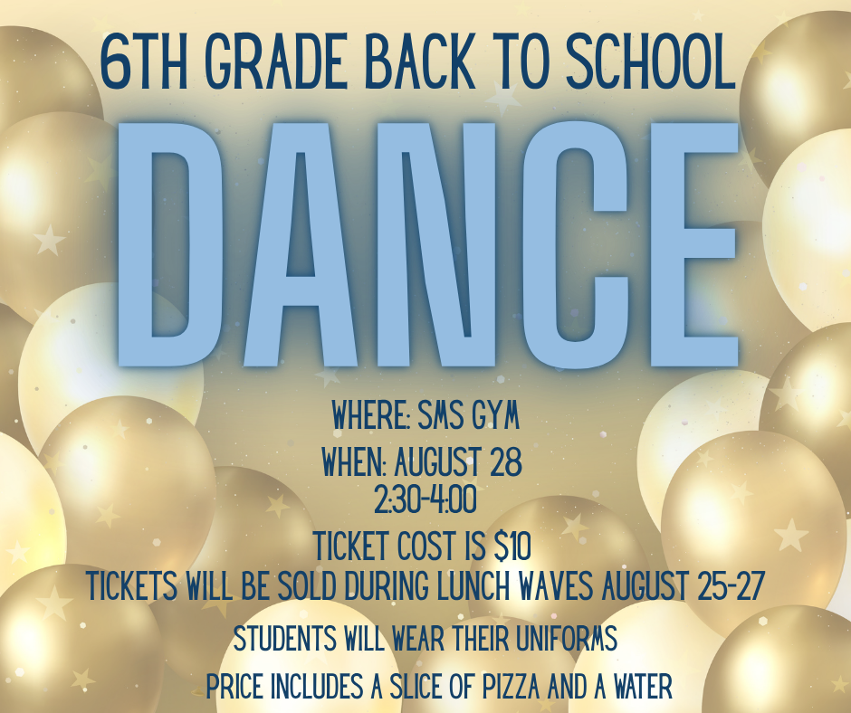 Back to School Dance- 6th Grade Only