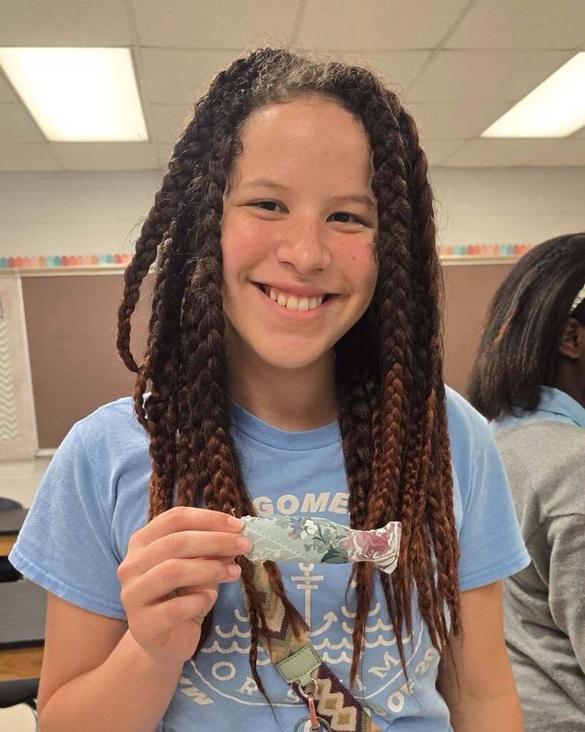 Students with their Lucky Fish.