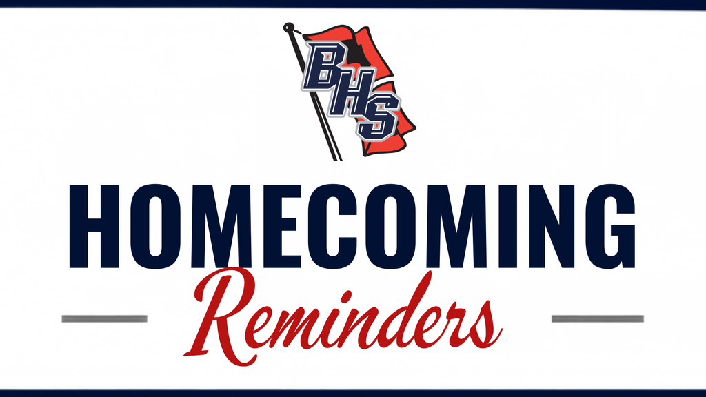 Homecoming Reminders