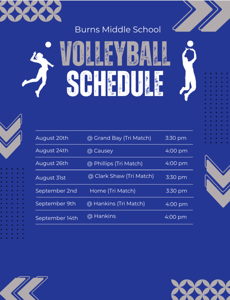 Burns VolleyBall Schedule 26-27