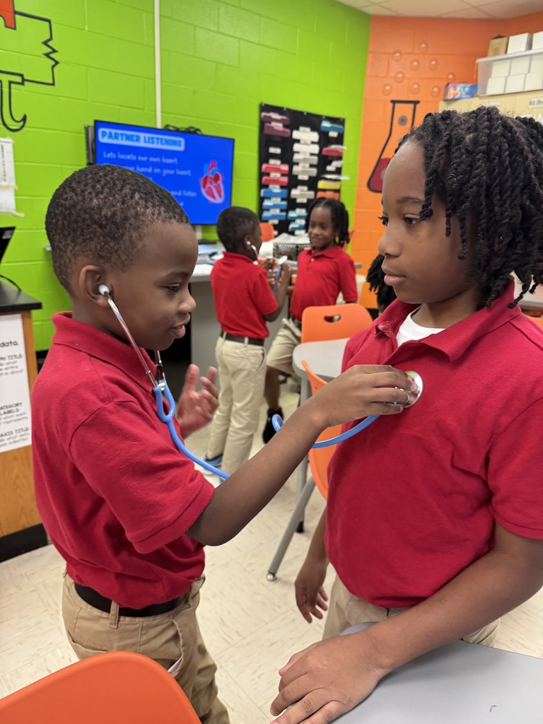 STEM students learning about exercising the heart muscle