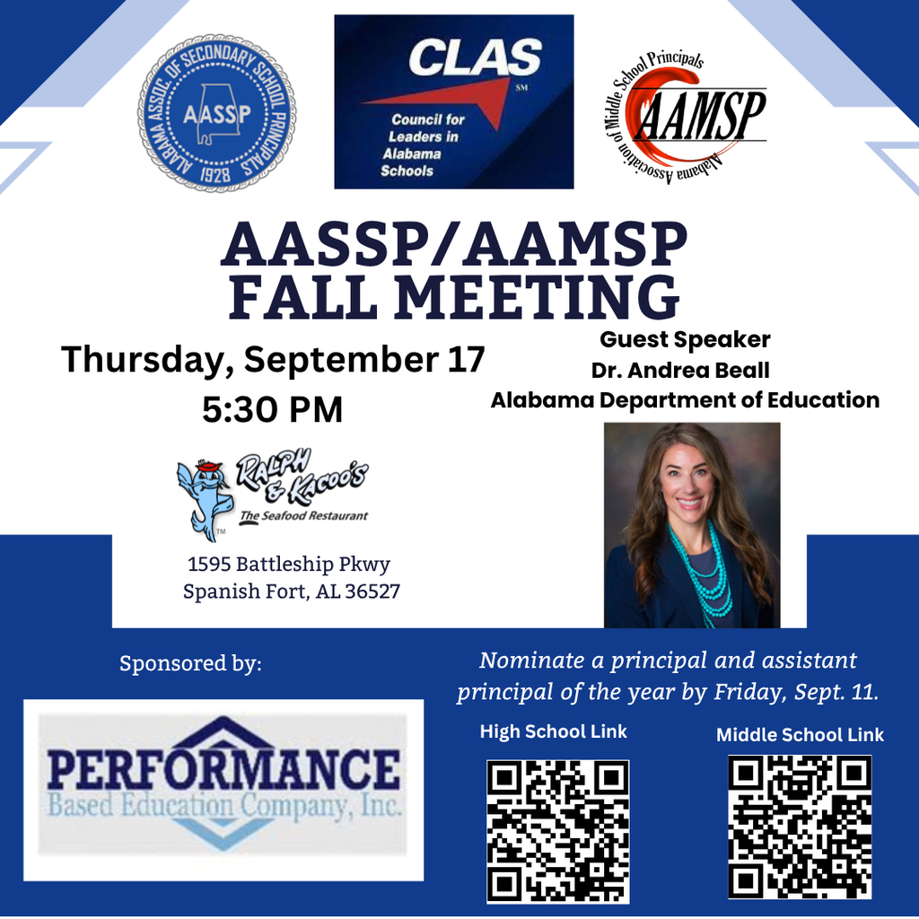 Flyer announcing CLAS-AASSP and AAMSP fall meeting