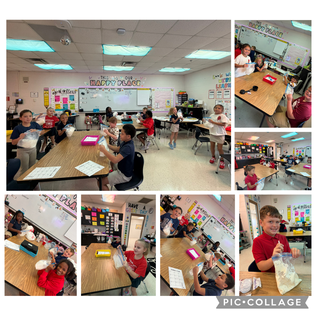 🍦🧪 Sweet Science in Action! 🧪🍦  Ms. Owens’ 2nd grade class and Ms. Bullard’s 1st grade class teamed up for a fun, hands-on collaborative learning experience—Ice Cream in a Bag! 🍦❄️  Students explored how liquids can freeze and melt while turning science into a tasty treat! Ms. Owens’ 2nd graders did an AMAZING job stepping up as leaders and helping their 1st grade friends successfully complete the experiment. 💕👏  We loved watching our students learn, lead, collaborate, and have FUN with science! 🔬✨ And, of course, getting to eat the results made the experiment even sweeter! 😋🍦