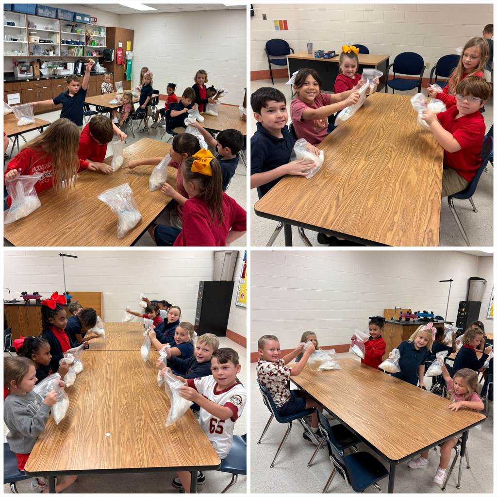 🍦🔬 Science has never tasted so sweet! 🔬🍦 Mrs. Fortner’s second graders teamed up with Mrs. Danzey’s first graders for a fun, hands-on science experiment — making ice cream in a bag! 🧊🥛🍨 Our second graders loved getting to help the first graders while everyone learned more about solids and liquids and watched science happen right before their eyes! And let’s just say… those bags got SHAKEN! 😂 They shook and shook until they just about couldn’t shake anymore, but the smiles, laughs, teamwork, and excitement made every second worth it! There’s nothing better than seeing our students learn together, help one another, and have SO much fun while doing it. ❤️ Hands-on learning + teamwork + ICE CREAM = the sweetest science lesson ever! 🍦✨