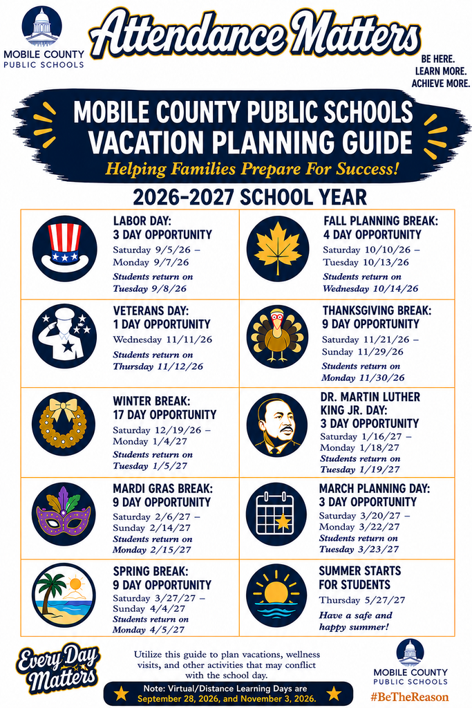 MCPSS vacation planning guide