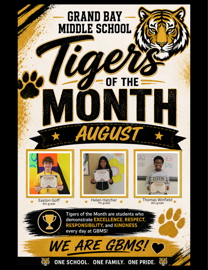 August Tigers of the Month