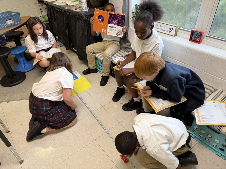 Students working 