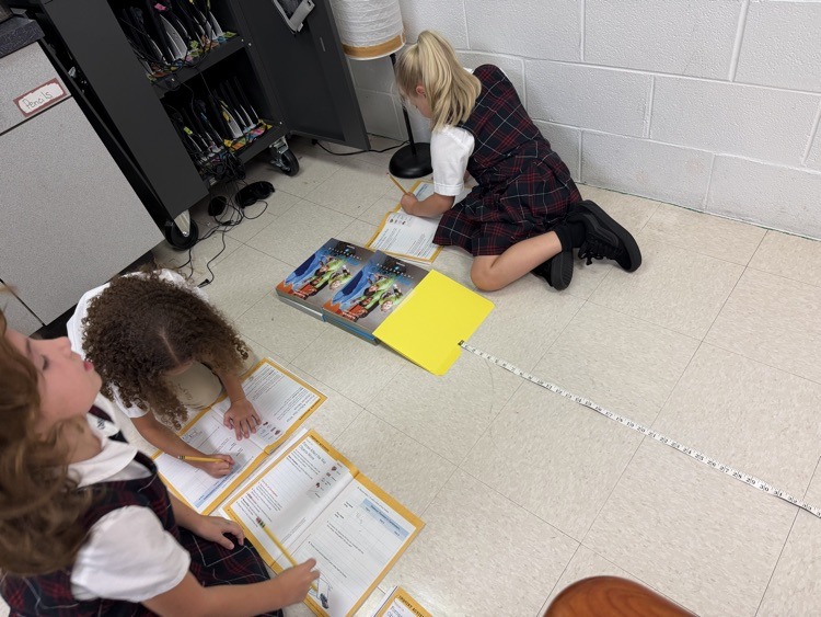 Students working