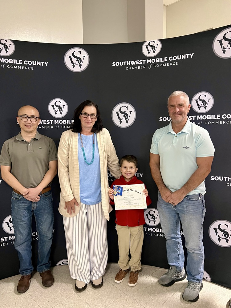 Southwest Mobile County chamber, representatives with our school counselor and Jacob